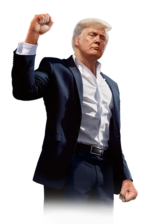 TRUMP2 with Fist in Air